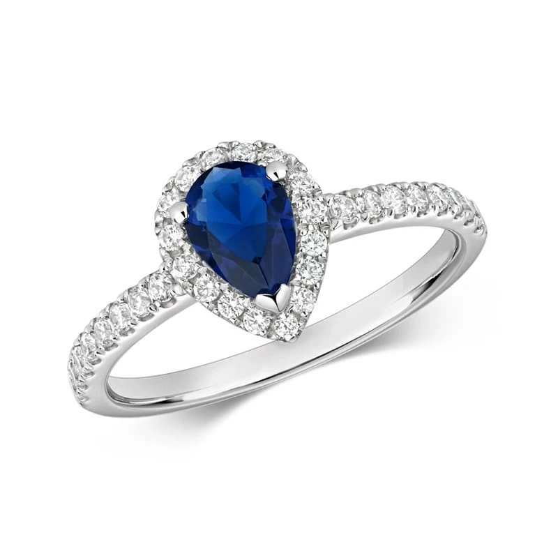 Anello con zaffiro
